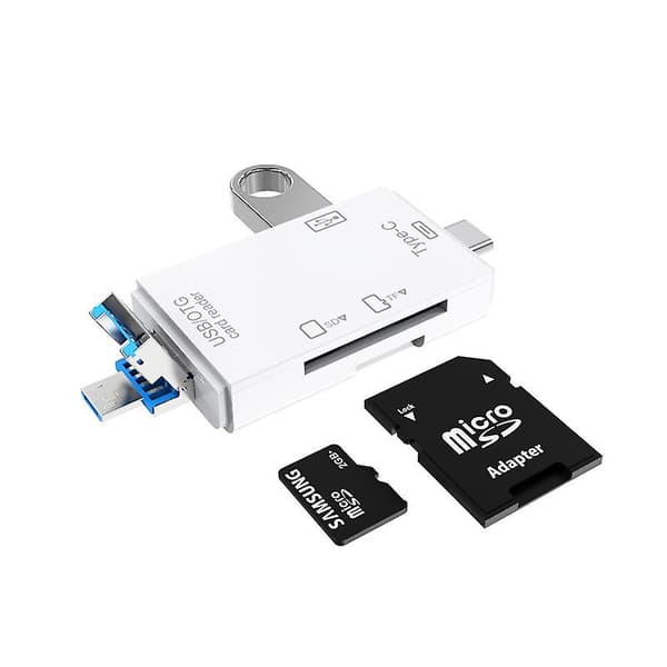 Ryra OTG Micro SD-kortläsare USB 2.0 Kortläsare för USB C Micro SD Adapter Flash