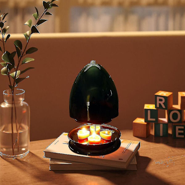 Tealight-ugn Dubbelväggig Radiator Ljusvärmare För 6 Tealights Öppen Spis Mrkj