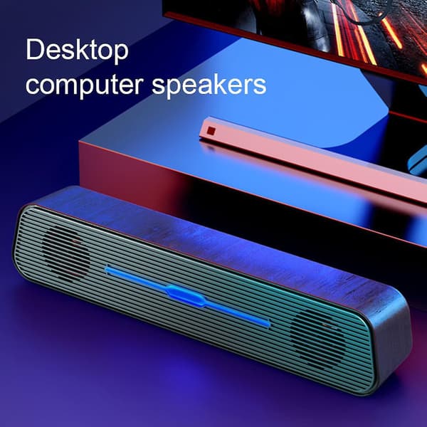 N5 Højttaler Multifunktionel Dual Horns Abs Bærbar Desktop Computer Højttaler Til Hjemmet
