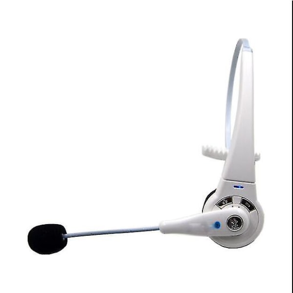 Vikbart headset med flexibel brusreducerande mikrofon, vit
