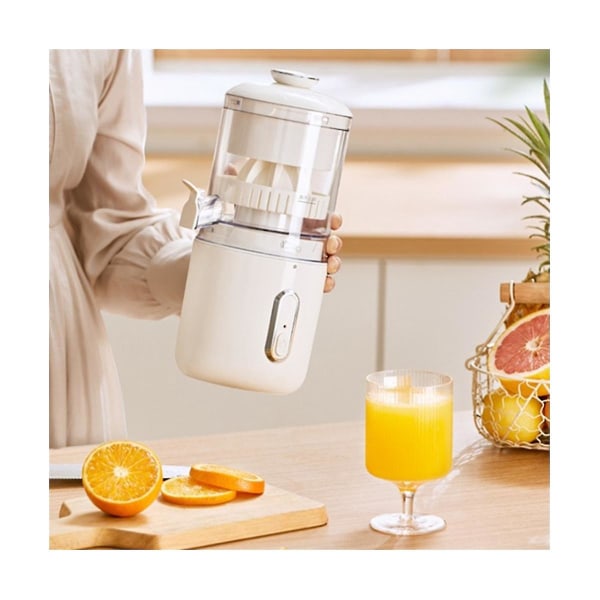 Trådløs Slow Juicer Orange Sitron Juicer Usb Charge Juice Separator Portable Frukttraktor Squeez