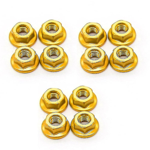 12 st M4 metallhjulsmuttrar kompatibla med 1/10 Rc bil Crawler Traxxas Trx4,f