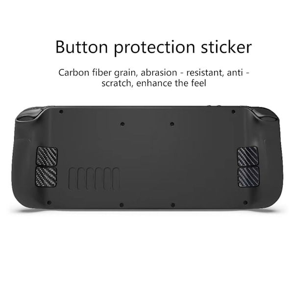 6x Beskyttende Trackpad-hud til Steam Deck-klistermærker PVC-dæksel Slidstærkt