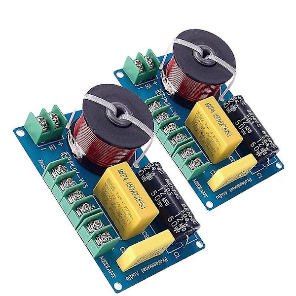 2 stk. 200w 3-vejs Audio Hifi Filter Kredsløb Stereo Højttaler Crossover Filter Diskant/alt/bas 3 Enhed Frekvensdelere