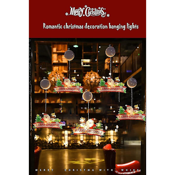 Julelysdekorasjon, hengende Ledmerry Christmas