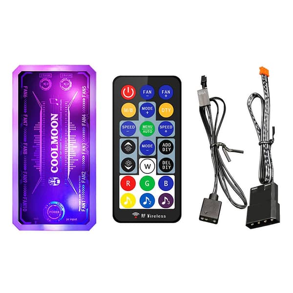 Coolmoon Rgb Fläkt Intelligent Musik Controller Moderkort Synkronisering 12v10a