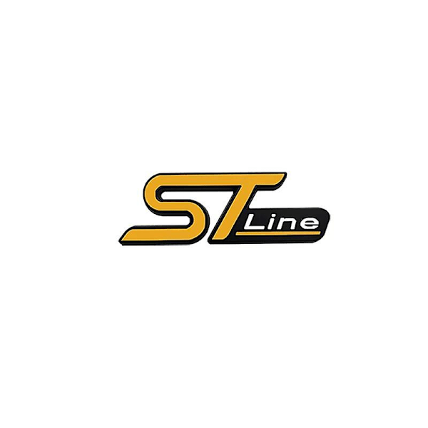 3D Metall ST Line Huvud Frontgrill Bilskylt Emblem Kromklistermärke för Ford ST Focus x 2 3 Kuga FIESTA MONDEO Bilstyling~2281