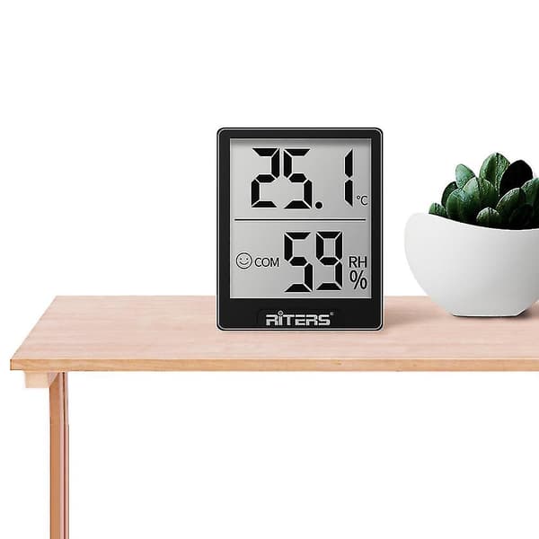 Digitalt hygrometer Indendørs termometer, Fugtighedsmåler Indikator Rumtermometer