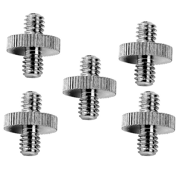 Tripod Skrue Holdbar Premium Høj Kvalitet Robust Adapter Tripod Skrue Til Tripod Kamera (5 Stykker, Sølv)
