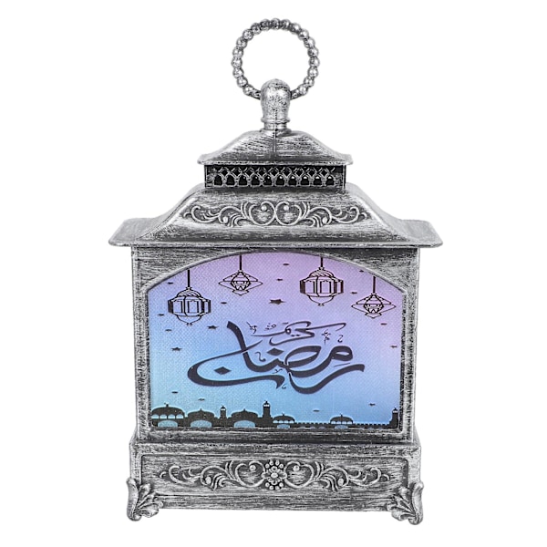 Plastic Ramadan Festive Bedside Lamp Bedroom Lantern Simple Desktop Lantern