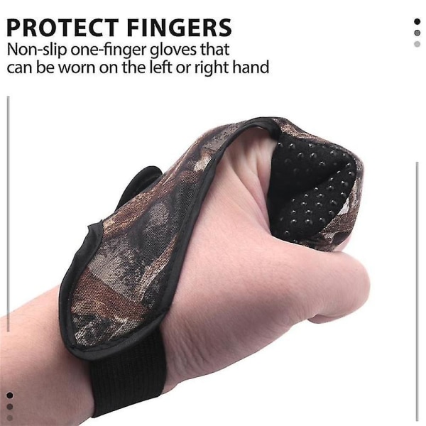 Casting Glove Finger Stall Protector Havsflugfiske Kamouflage