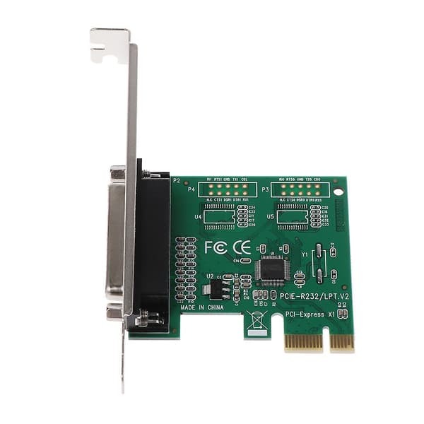 Parallel Port Db25 25pin Pcie Riser Card Lpt Printer To Pci-e Express Cards
