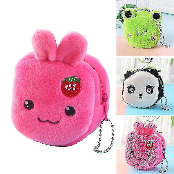 Sööt Plush-kolikkopussi Panda-sammakko-kani Mini Plush-lompakko Lasten syntymäpäivälahjat