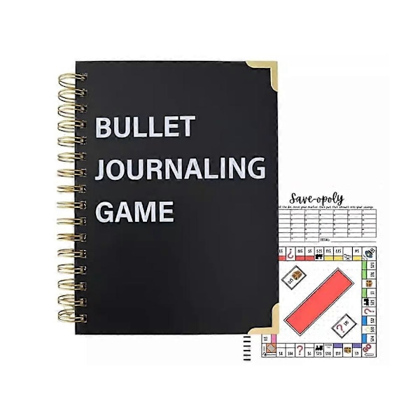 Bullet Dotted Journal Spil, Bullet Journaling Spil Notebook, til Planlæggere, Opsparing