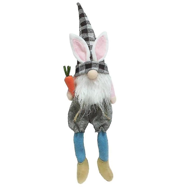 Kreativ påskhare Gnome Desktop Kanin Formad Ornanemt Påsk Ornament