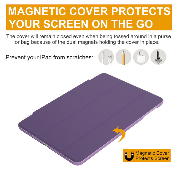 Smart Cover Case Pu Lær Magnetisk Tynn Protector For Ipad Mini 1 2 3 Lilla