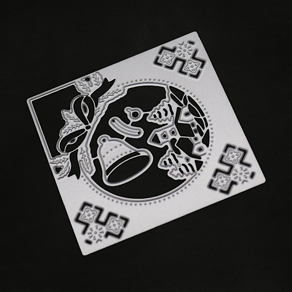 Juleklokke Metal Skæredør Skabelon Diy Scrapbooking Album Stempel Papir Bil