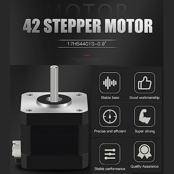 Black Friday Nema17 Stepper Motor 0,9 Graders Motor 42 Motor Nema 42bygh 1,5a 38mm 17hs4401 17hs4401s Puls Värde 4-ledare Kompatibel 3d Printe