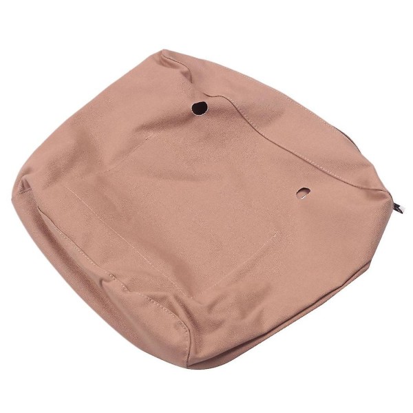 Vanntett Solid Canvas Innlegg Innerfôr Innlegg Glidelås Lomme For Obag O Bag Veske Khaki