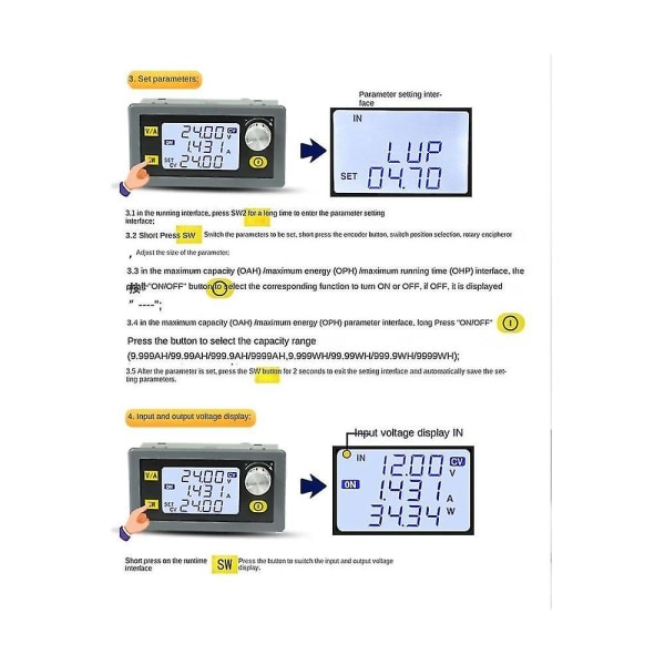 Xy6015l 0-60v 15a 900w Dc Dc -muunnin Cc Cv -virtalähde Säädettävä säädetty laboratoriovirtalähde