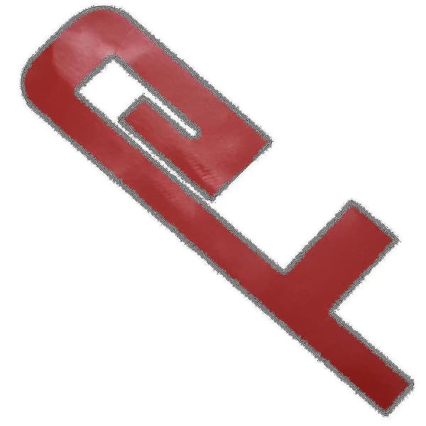 3D GT Logo Bilsticker - Stilig Dekor for Biler - Passer til Focus 1 2 3 7 Mondeo - Sølv