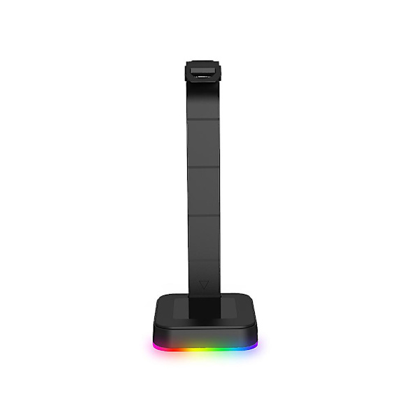 Bærbar RGB-hodetelefonstativ Headset-holder egnet for spillere på skrivebordet