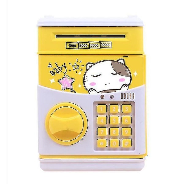 Tegneserie Piggy Bank Mynt Piggy Bank Minibank Innskuddsautomat Automatisk Panda Piggy Bank Kodelås for barn