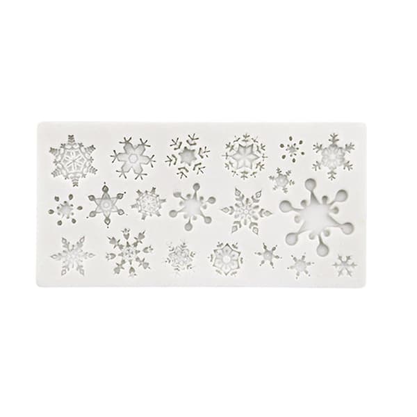 Fondantformar Chokladformar Bakform Snöflinga Forma Silikonmaterial