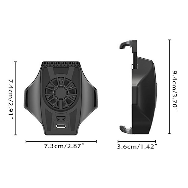 Telefon Hurtigkølende Radiator Ventilator Usb Telefon Køler Velegnet Til Telefon/Android