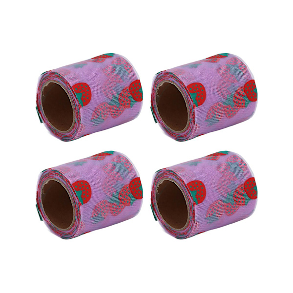 6cm fuchsia glitter tyllirullat - 4 kpl DIY-askarteluun ja koristeluun, Symphony polyester tyllikangas, kulutusta kestävä