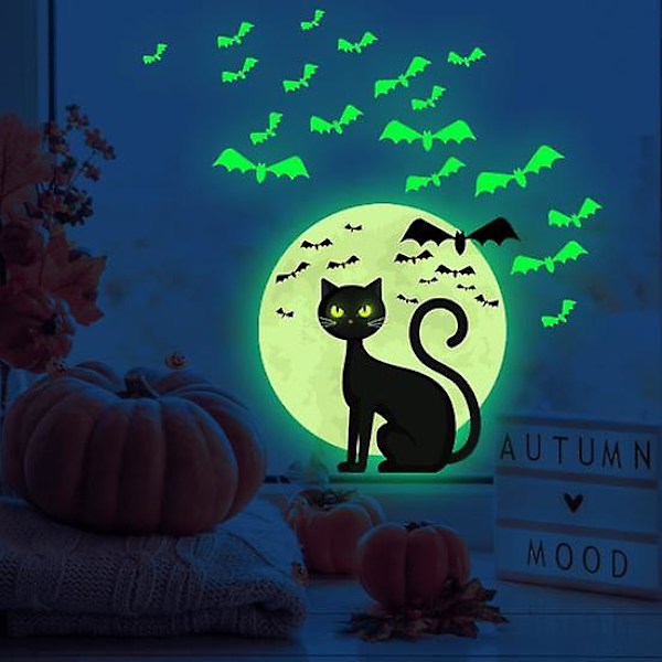 Veggdekor Klistremerke Selvklebende Avtakbar Anti-bleking Vannfast Fin Utskrift Skrell Og Festival Halloween-rekvisita