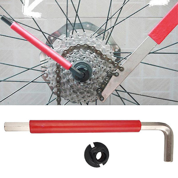 Cykelkrankaksel Tandhjul Hjælpenøgle Adapter Boks Fjernelsesværktøj -1pakket