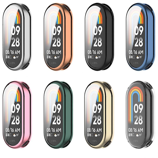 Suojaava Kotelo Xiaomi Mi Band 8:lle, Näytönsuoja Pehmeä TPU Herkällä Kosketusohjauksella Miband 8 Tarvikkeet