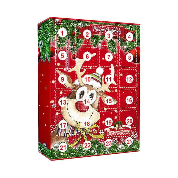 Jule nøglering nedtælling blind boks 24 dage adventskalender nedtælling harpiks