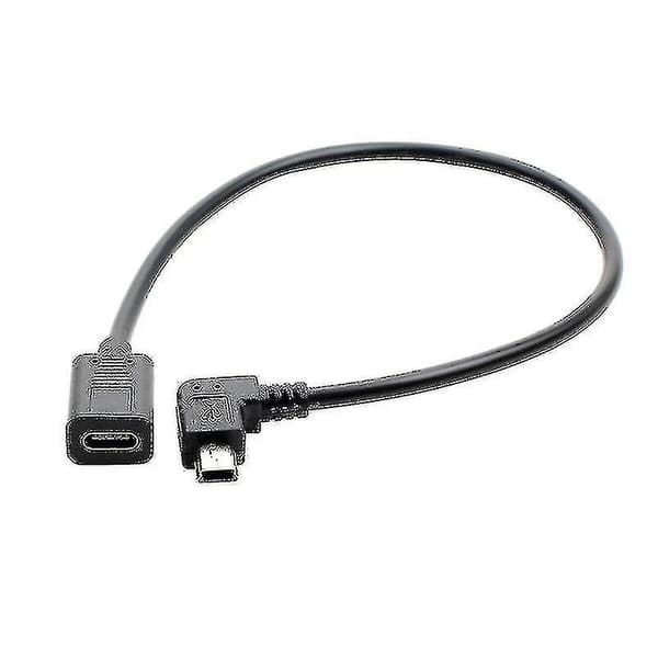 USB-C till Mini USB 2.0-adapter, Typ C hona till Mini USB hane adapterkabel