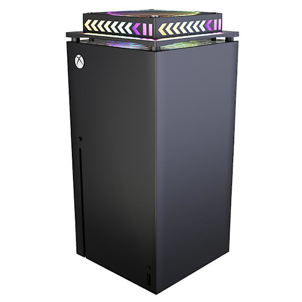 Kjølevifte kompatibel med Xbox Series X, med LED-lys, anti-støv metallnett vifte eksternt kjølesystem