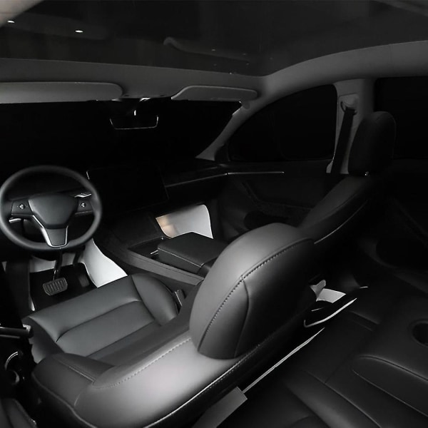 Solskjerm tilpasset for Tesla Model Y 2021 bil frontrute bak E