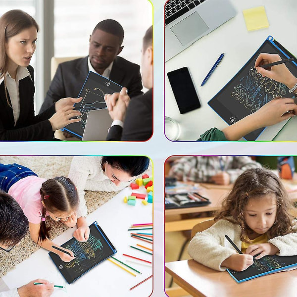 Lcd-skrivetavle, Lcd-skrivebrett, Grafikkbrett Skrivebrett Digitalt skrivebrett Papirløst maleri Tavle for barn Skole Tegn Notater
