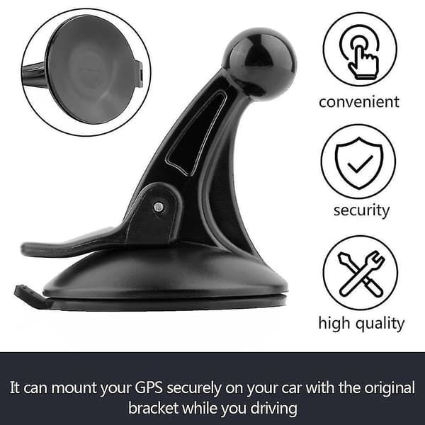 Bilplastfäste Navigator Sugkoppsfäste För Garmin Svart