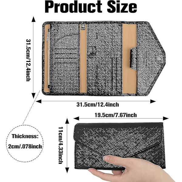 Rejse Et Pas Et Rejsedokument Et Iser Med 8 Kredit Rfid Bloc Cover Slot Et () #calu Rose gold