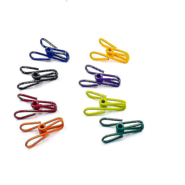 Zk- Chip Clips, Praktiska PVC-belagda Stålklämmor för Matförpackningar, Chips Påsar, Kläder, Pack med 16, 2 Tum$chip Clips, Påsklämmor (Slumpmässiga Färger)