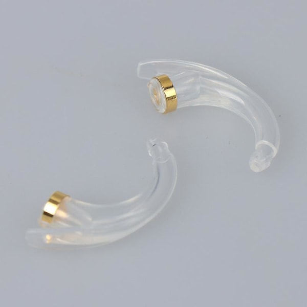 2 stk øreproppen modellkrok Anti-hylende albueslangekobling for ørehøreapparat