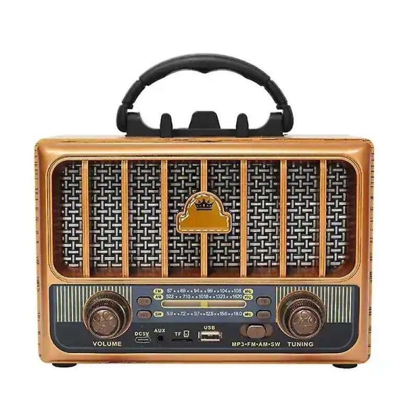 Retro puinen case radio pöytäkone FM radio retro mp3 radio M-1933BT