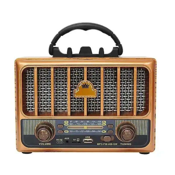 Retro trekasse radio skrivebord FM radio retro mp3 radio M-1933BT