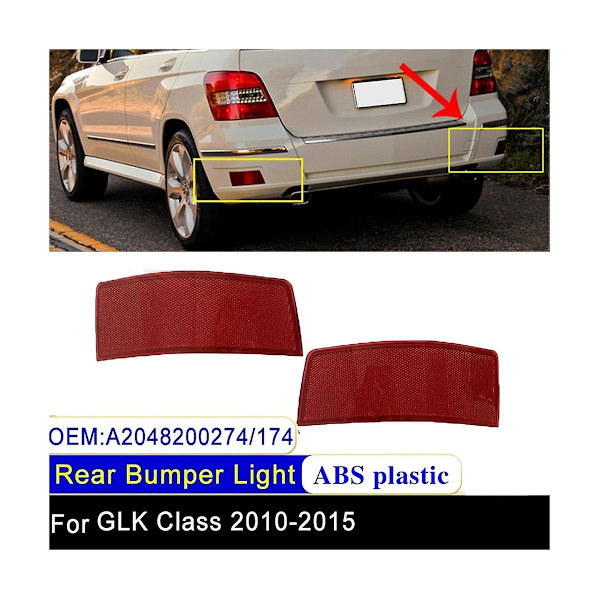 Højre Bagklap Reflektorlys Trim A2048200174 Til -klasse W204/x204 Glk250 Glk300 Glk350 2008-2