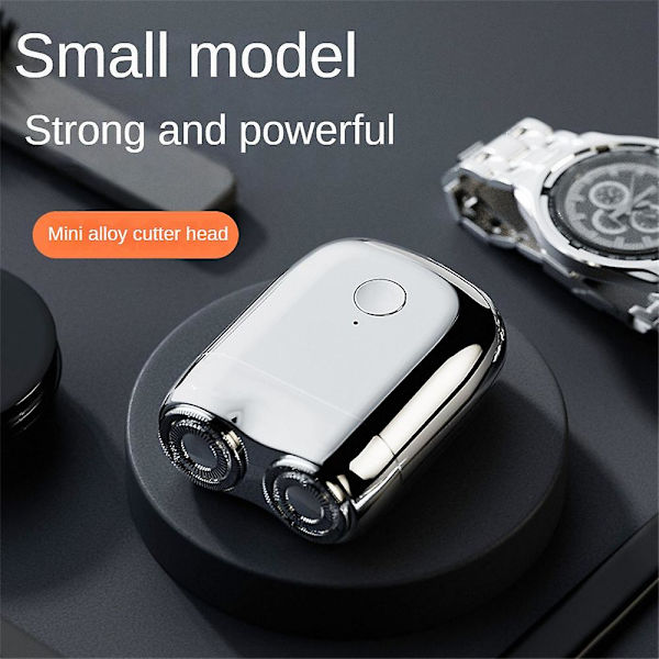 Bærbar Elektrisk Barbermaskin for Menn - Mini Magnetisk Automatisk Elektrisk Barbermaskin orange