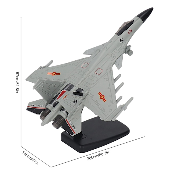 Dra tillbaka stridsflygplan modell med ljud och ljus - Grå/Vit, displaystativ ingår för pojkar och barn