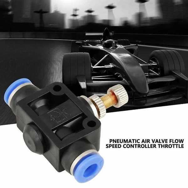 Tryk-ind Butterfly Slangehastighedsregulator Pneumatisk Luftstrømskontrolventil Ventilforbindelse Hurtigforbindelse