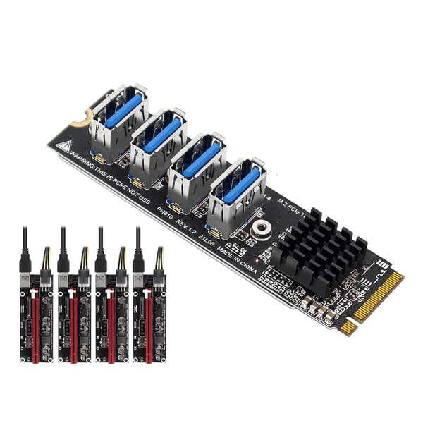 For M.2 For M For Key Ssd Til Pcie X1 Konverter Utvidelseskort Ssd Harddisk-kort