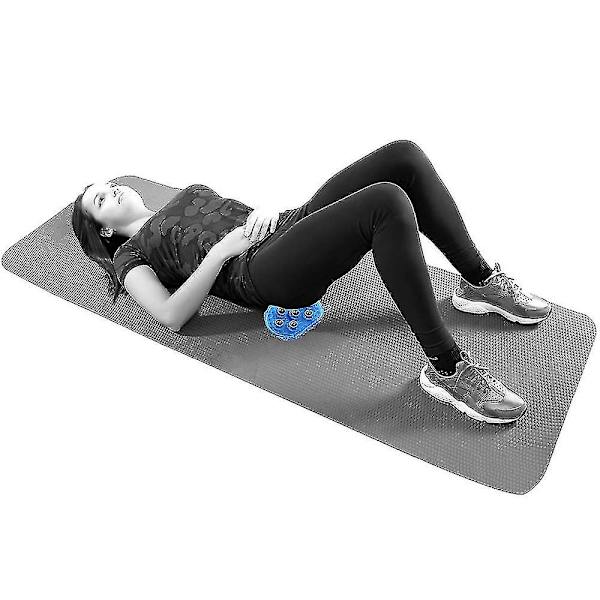 Palmformad massagehandske massagebadborste med 7 metallrullboll